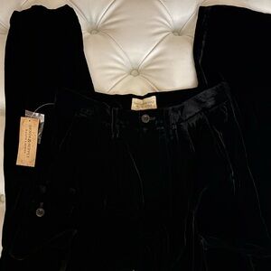 NWT Ralph Lauren Denim & Supply Black Velvet Pants 27